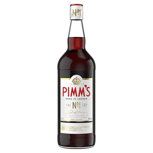 Pimm's | the Original No. 1 Cup | 22% vol | 1L | Fruity Flavour | Herbal Botanicals | Caramelised Orange & Warm Spices | Gin Based Spirit | Recommended for Cocktails