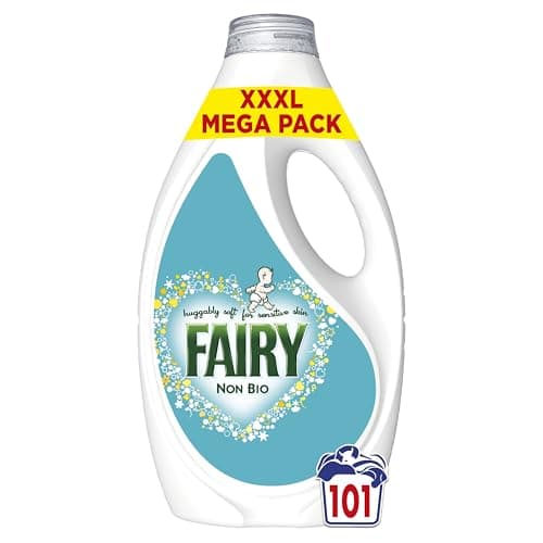 Fairy Non Bio Liquid Laundry Detergent, 101 Washes 3.131 l, Voted Number 1 for Sensitive Skin